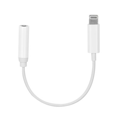 Immagine di ADATTATORE HF/AUDIO ORIGINALE APPLE IPHONE LIGHTNING TO JACK 3.5MM BIANCO