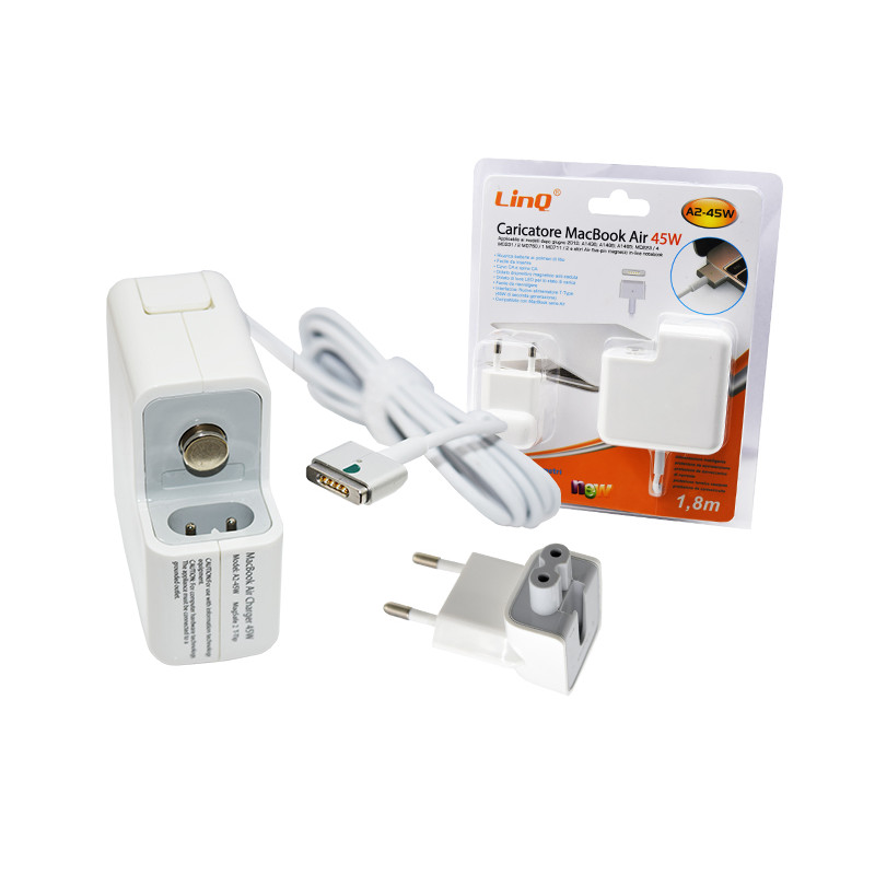 Immagine di ALIMENTATORE LINQ MACBOOK AIR TIPO L 45W