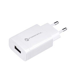 Immagine di CARICATORE FORCELL USB A - 2,4A 18W WITH QUICK CHARGE 3.0 + USB-C CABLE
