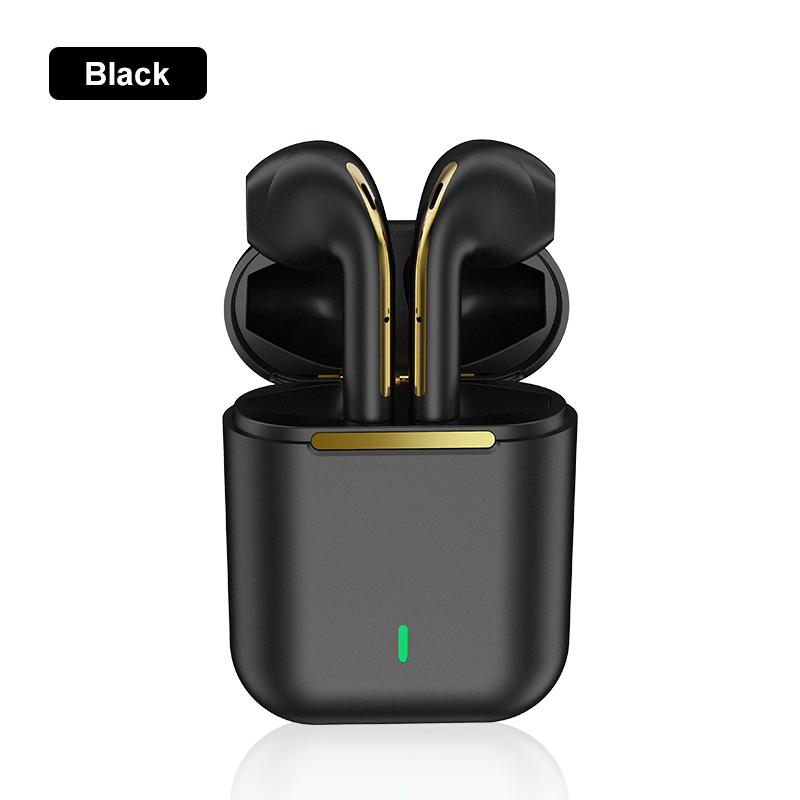 Immagine di WIRELESS HEADSET STEREO TWS J18 + DOCKING STATION BLACK