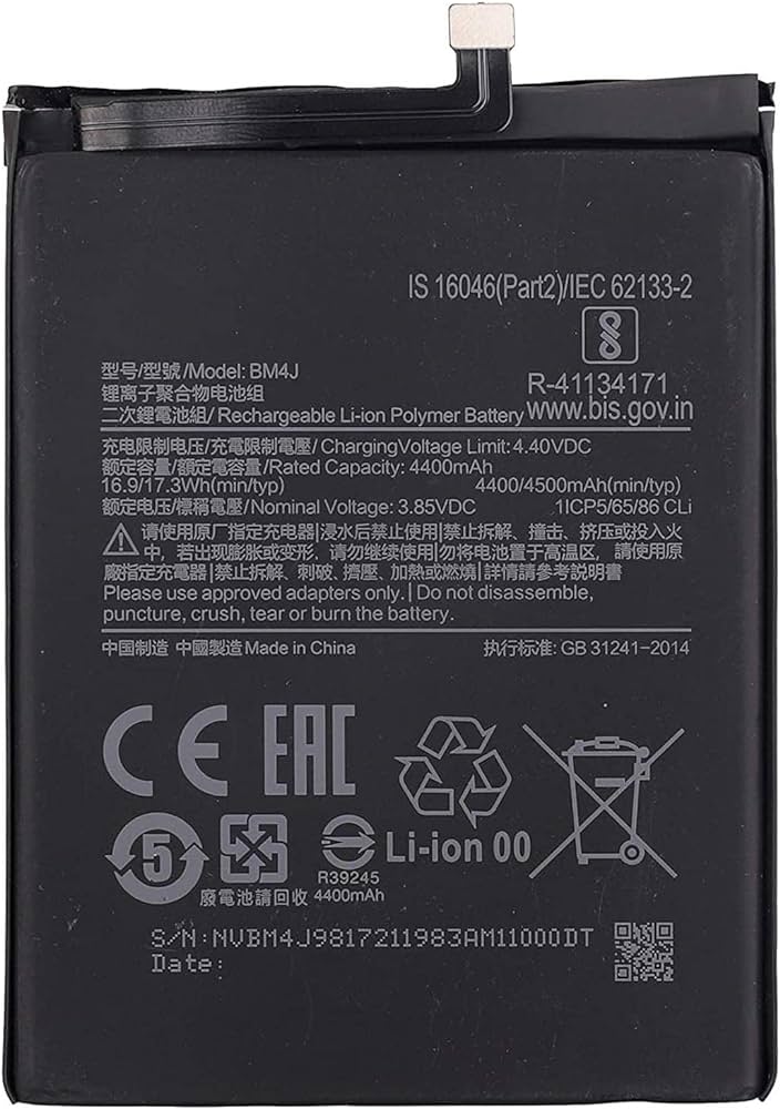 Picture of BATTERIA XIAOMI REDMI 8 4G M1908C3IG / REDMI 8A 4G 2019 MZB8458IN 5000 MAH