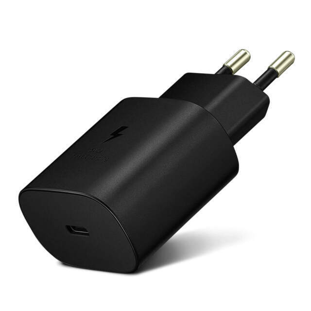 Picture of CARICABATTERIE SAMSUNG FAST CHARGING EP-TA800XBEGWW BLACK 25W TAPE-C + CAVO USB-C RETAIL