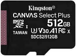 Picture of MICRO SDHC 512GB CL10 KINGSTON SDCS2/512GB (SIAE INCLUSA)