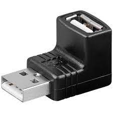 Immagine di ADATTATORE USB 2.0 A/A M/F A 90°