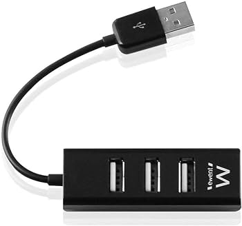 Immagine di HUB USB 2.0 EWENT EW1123 4 PORTE NERO