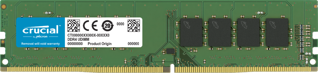 Immagine di DDR-4 DIMM 16GB 3400MHZ CRUCIAL CT16G4DFRA32A