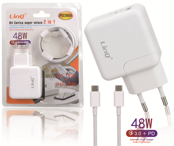 Picture of LINQ KIT CARICA RAPIDA 2 IN 1 48W PD3004