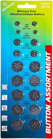 Immagine di SET 18 BATTERIE A BOTTONE ASSORTITE