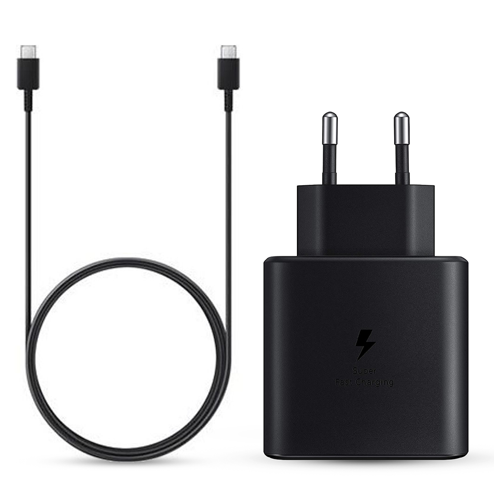 Picture of CARICABATTERIE SAMSUNG ORIGINALE EP-TA800XBEGWW BLACK 25W TAPE-C + CAVO USB-C