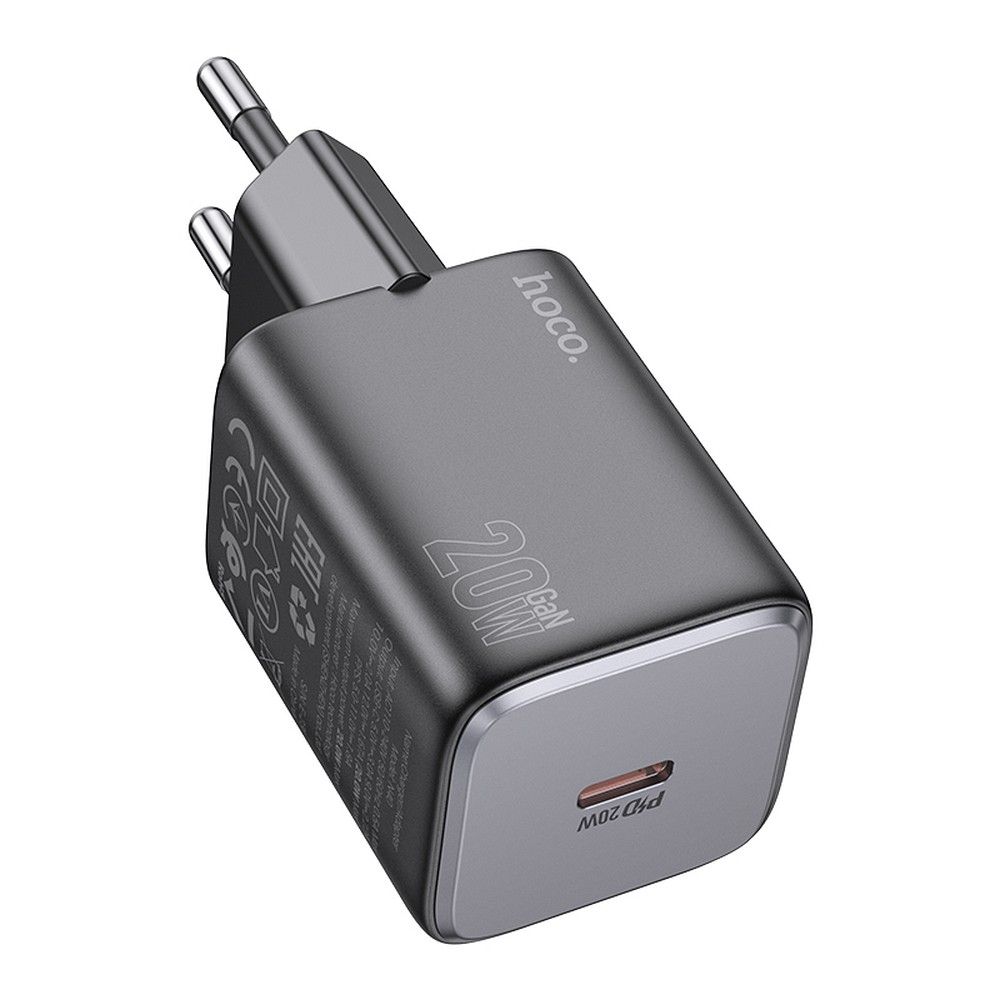 Immagine di CARICATORE HOCO TYPE C QC PD 20W N40 NERO