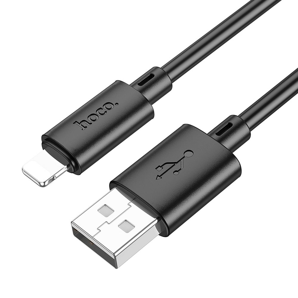Immagine di HOCO CAVO DI RICARICA DA USB A LIGHTINING FOR IPHONE NERO 1M X88 2.4A FAST CHARHING