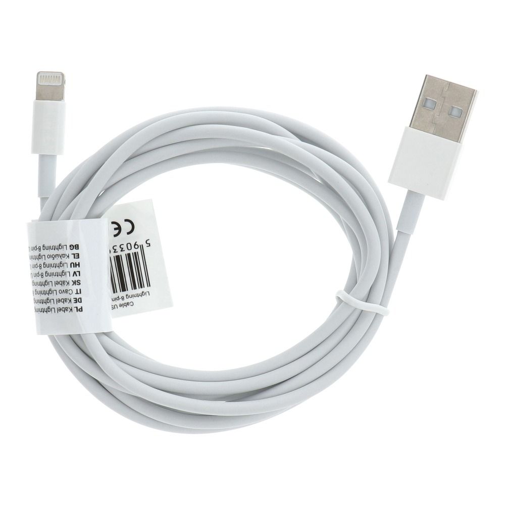 Immagine di CAVO USB IPHONE IPAD LIGHTNING 8-PIN 2 METRI BIANCO C602