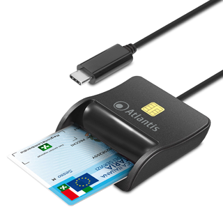 Immagine di LETTORE SMART CARD PER FIRMA DIGITALE TYPE-C P005-SMARTCR-C