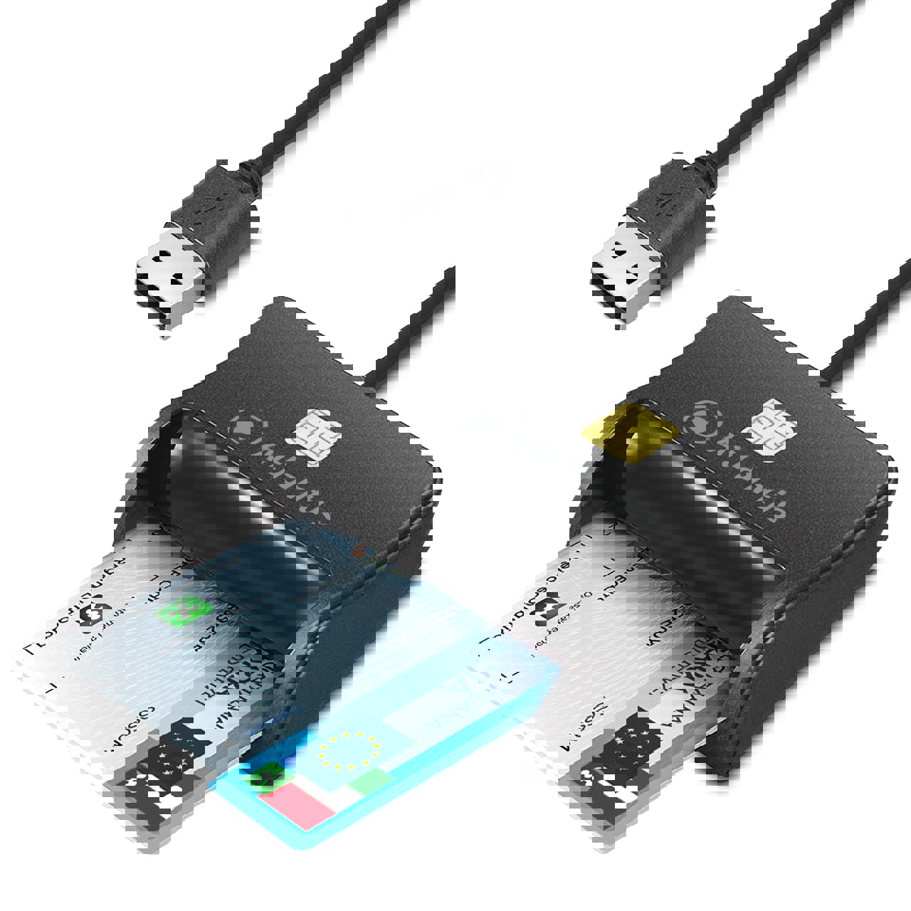 Immagine di LETTORE SMART CARD PER FIRMA DIGITALE USB P005-SMARTCR-U
