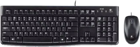 Picture of TASTIERA LOGITECH + MOUSE CON FILO DESKTOP MK120 NERA USB 920-002543