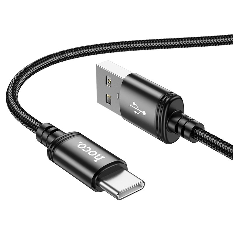 Immagine di HOCO CAVO DI RICARICA DA USB A TYPE-C 3A 1M X89 NERO
