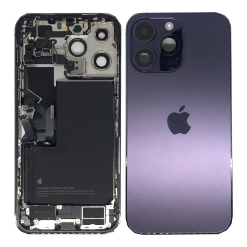 Immagine di BACK COVER HOUSING IPHONE 14 PRO MAX VIOLET ESIM US CHARGING CONNECTOR + BATTERY (ORIGINAL DISMANTLED) GRADE A