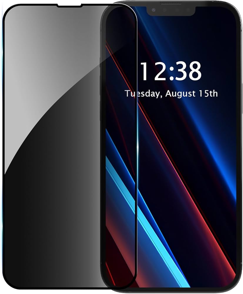 Immagine di VETRO TEMPERATO IPHONE 15 NERO PRIVACY