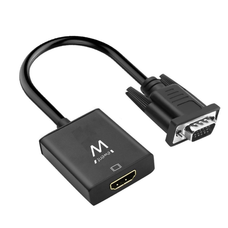 Immagine di ADATTATORE GRAFICO EWENT DA VGA A HDMI CON AUDIO EW9866