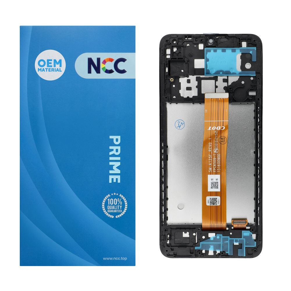 Picture of DISPLAY SAMSUNG A12 A125F/U/W/M NCC OEM TELAIO CON COMPONENTI