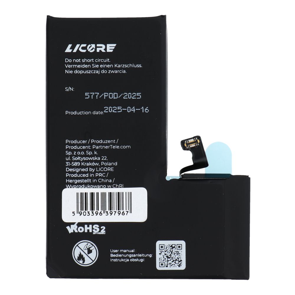 Immagine di BATTERIA IPHONE 15 PRO 3274 MAH POLYMER HQ BOX