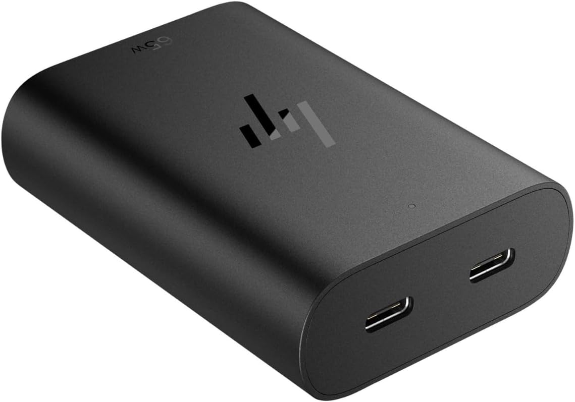 Immagine di 600Q7AA#ABZ CARICABATTERIE HP USB-C 65W CON TECNOLOGIA GAN - SPINA ITALIANA